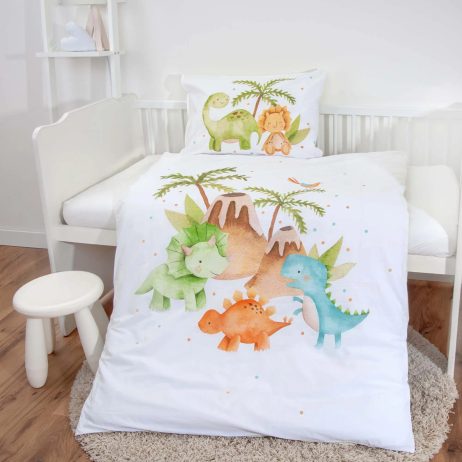 Povlečení pro miminka Dinos 100x135/40x60cm