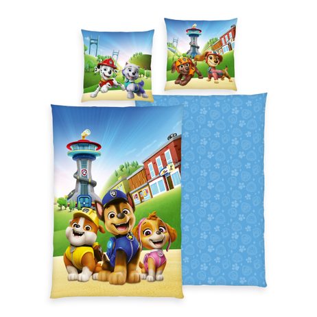 Povlečení Tlapková patrola 140x200/70x90cm modrá