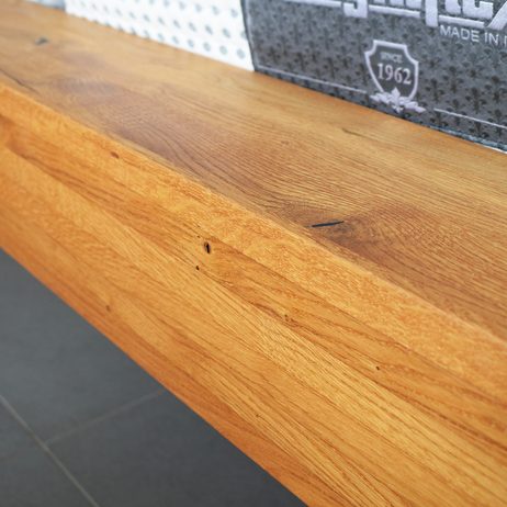 Dubová postel Fortis 15 cm masiv rustik - výstavní kus