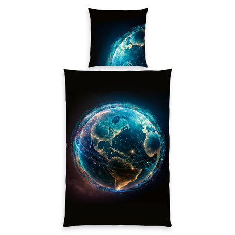 Povlečení Herding Globe 140x200/70x90cm