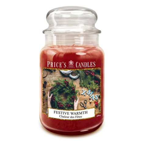 PRICE´S MAXI vonná svíčka ve skle Festive Warmth - hoření 150h