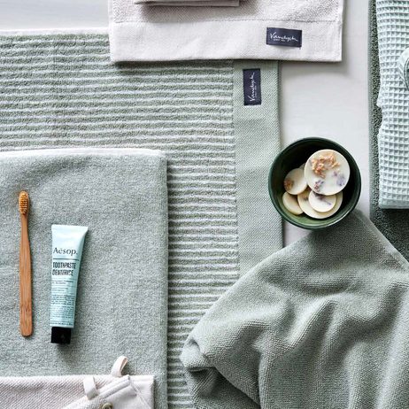 Vandyck Ručník Home Petit Ligne Smoke green