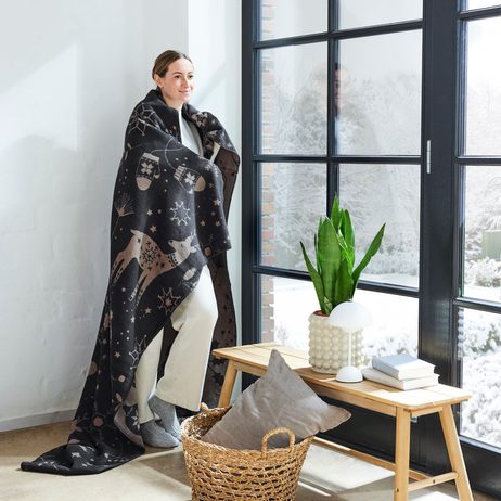 IBENA akrylový pléd Appenzell 150x200 cm se zimním motivem