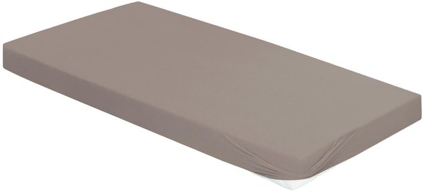 Bierbaum jersey prostěradlo šedohnědá