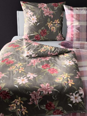 Bierbaum povlečení flanelové 3730 Flowers 140x200/70x90 cm