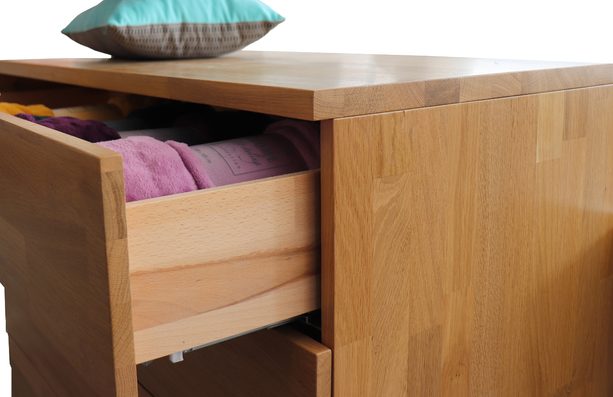 Komoda z masivu Tversted dub cink - výstavní kus