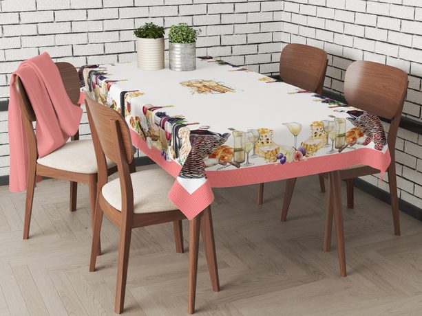 Bavlněný ubrus s 3D tiskem Trattoria