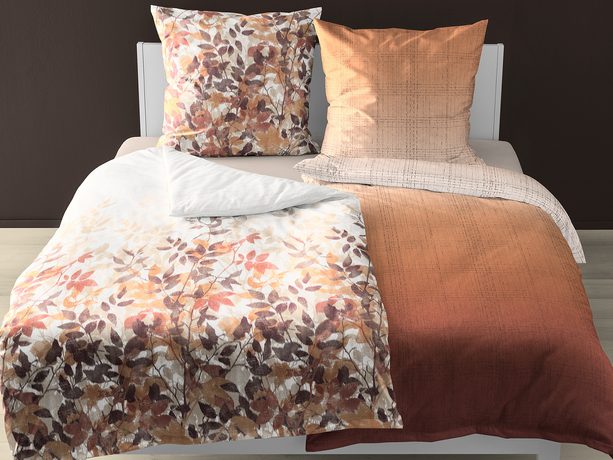 Bierbaum povlečení flanelové 3773 Terracotta 140x200/70x90 cm