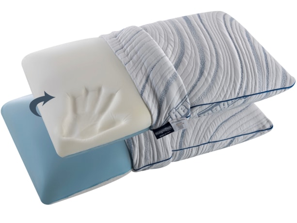 Anatomický polštář Magniflex Magnigel/Memoform Deluxe Standard neprofilovaný 72x42x14cm