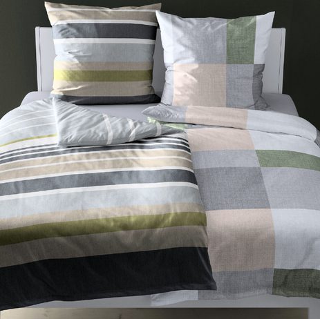 Bierbaum povlečení flanelové 6520 Color Squares 140x200/70x90 cm