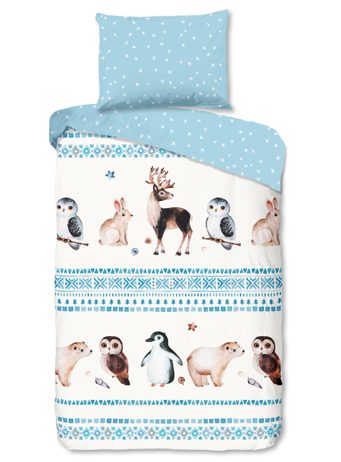 Flanelové povlečení Good Morning Freezing 140x200/70x90 cm