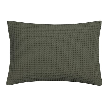 Vandyck Luxusní povlak na polštář Home Piqué waffle 40x55cm Earth green