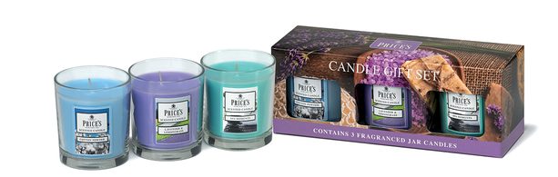 FRAGRANCE vonné svíčky ve skle - set Relax 3ks - hoření 45h