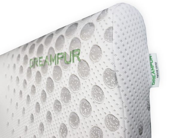 Anatomický polštář DREAMPUR® z latexové pěny Grey dots profilovaný