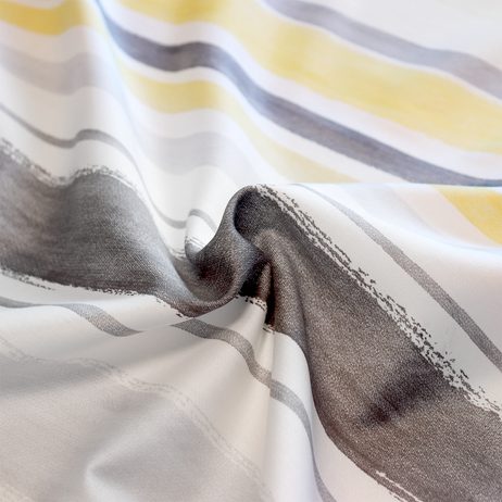 Bierbaum povlečení bavlněný satén 3327 Stripe Yellow 140x200/70x90 cm