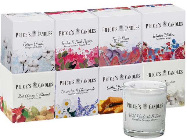 Maxi set vonných svíček ve skle - 8x45h