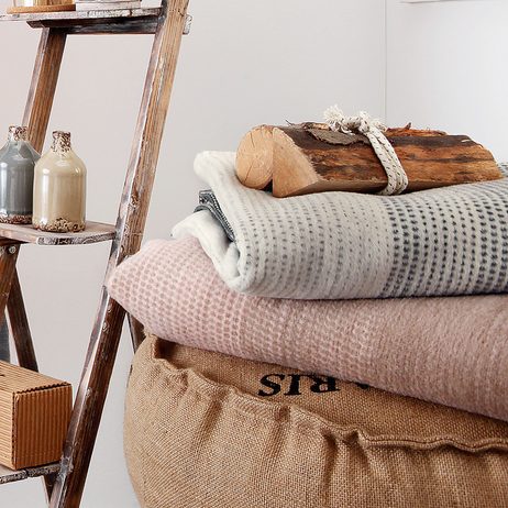 IBENA Maxi přehoz Egersund hnědý 220x260 cm