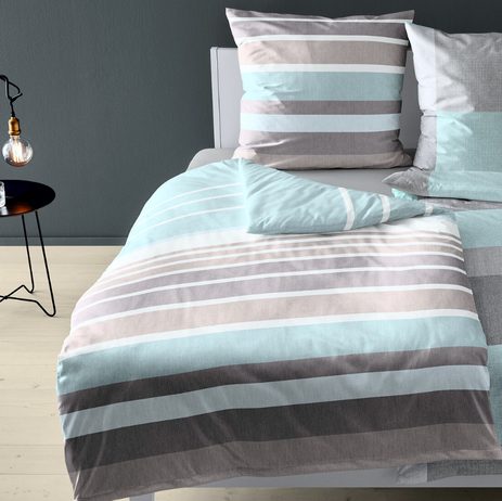 Bierbaum povlečení bavlněný satén 6699 Stripe Mint 140x200/70x90 cm