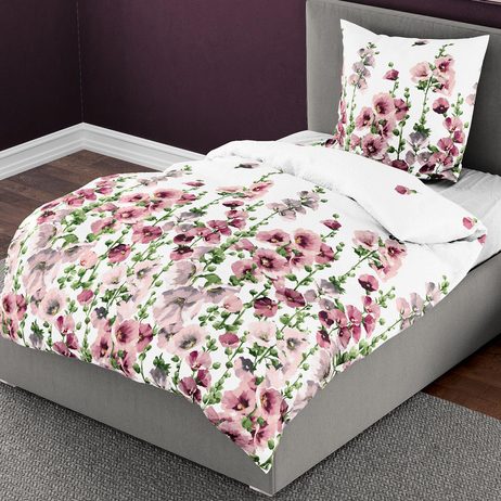 Bierbaum povlečení bavlněný satén 3682 Malva 140x200/70x90 cm