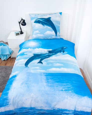 Povlečení Dolphins 140x200/70x90cm