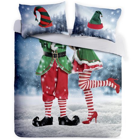 3D italské povlečení 100% bavlna Elfie selfie 220x200 + 2x70x90 cm