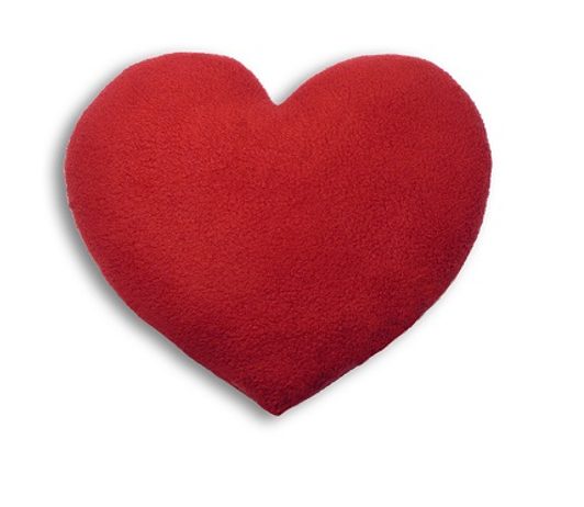 LESCHÍ Hřející polštářek srdíčko velké 22x22cm červené