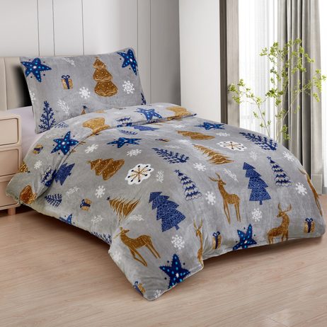 Homeville povlečení mikroplyš Natale 140x200/70x90 cm