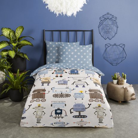 Povlečení Good Morning 100% bavlna Robo 140x200/70x90 cm