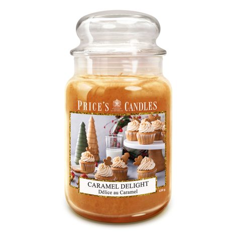 PRICE´S MAXI svíčka ve skle Caramel Delight - hoření 150h