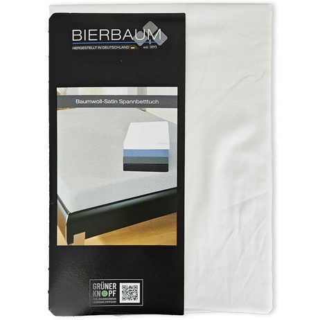 Bierbaum saténové prostěradlo Offwhite