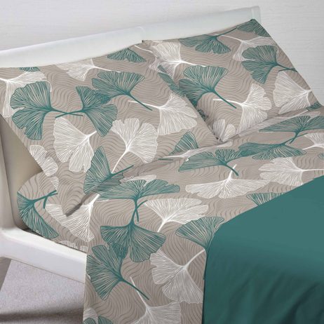 Italské povlečení 100% bavlna Ginko Verde