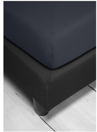 Bierbaum saténové prostěradlo Anthrazit - tmavě šedá