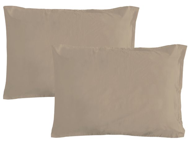 Povlak na polštář italské výroby 100% bavlna - 2 ks tortora