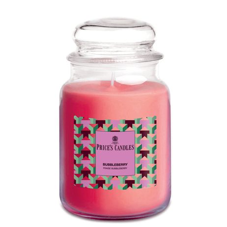 Price's MAXI vonná svíčka ve skle Bubbleberry - hoření 130h