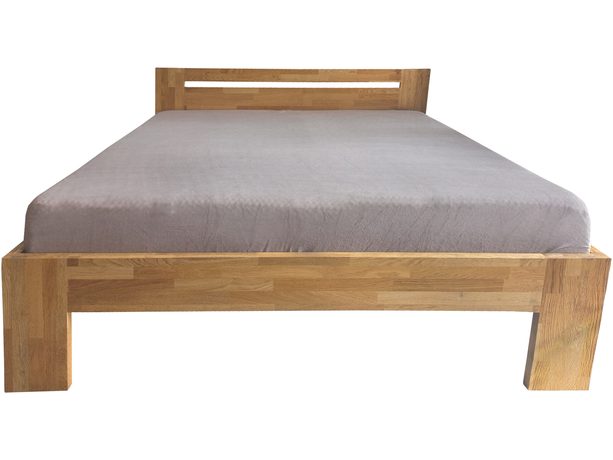 Dubová masivní postel Grandioso - dub cink