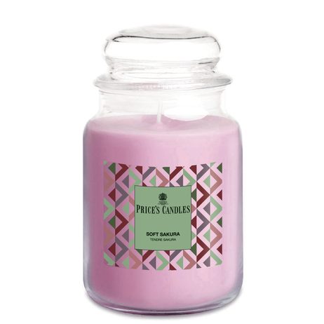 Price's MAXI vonná svíčka ve skle Soft Sakura - hoření 130h