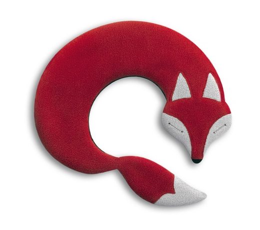 LESCHÍ Hřející polštářek lišák Noah 30x25cm červená/černá