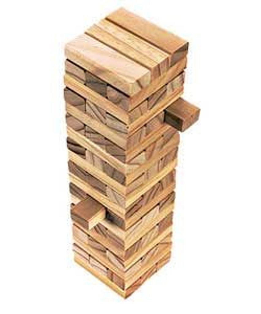 Hračky Kocourek - Jenga věž- dřevěné provedení- stolní hra pro celou rodinu  - SPOLEČENSKÉ HRY