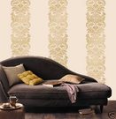 Samolepící bordura na zeď- designový panel zlatý