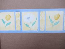 Samolepící bordura na zeď - Cascade Blue 5 mx12.5 cm