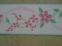 Samolepící bordura na zeď- Sheringham Pink