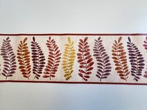 Samolepící bordura na zeď- dlouhý list přírodní- Allover Leaf Natural
