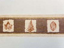 Samolepící bordura na zeď- lístky béžové Natural Leaf beige