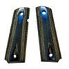 FORM 1911 grips, blue and black laminate, diamond checkering