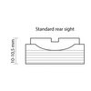 Zadní mířidlo LPA s montáží pro kolimátor pro revolvery Smith & Wesson