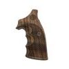 KSD Smith & Wesson K/L gungrips square butt frame Classic walnut with logo 2