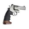 Střenky Hogue Smith & Wesson N rám round butt černé s dřevěnou botkou