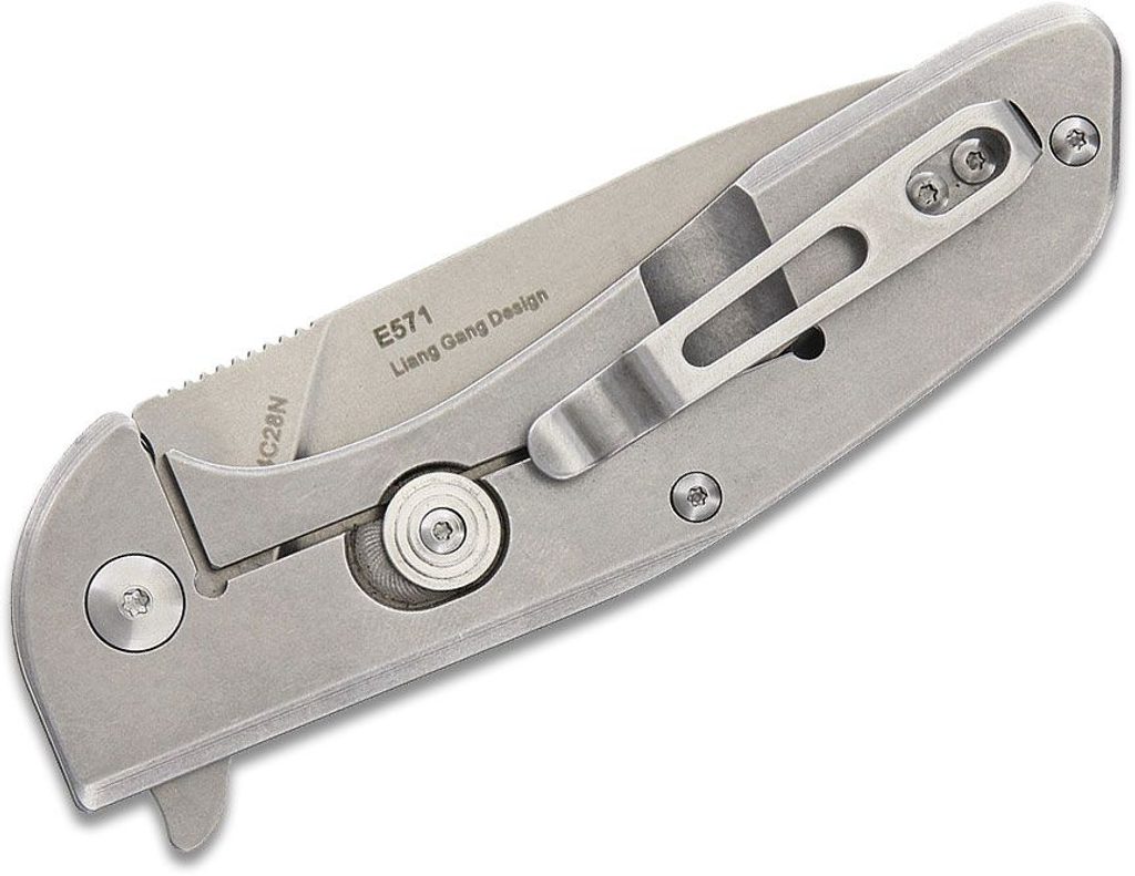 Real Steel E571 Knife, Stonewash, RS-7131