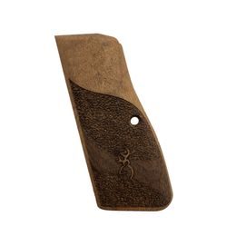 KSD Browning Hi-Power gungrips walnut with logo 3