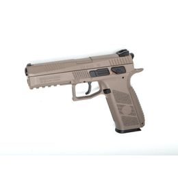 Vzduchová pistole CZ-75 P-09 Duty Blow Back FDE 4,5mm + bombičky + broky